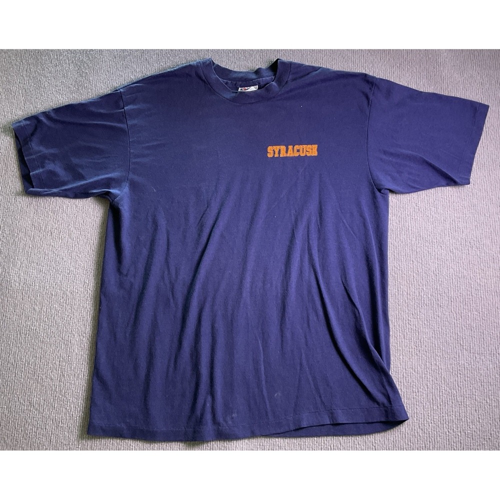 Vintage Hanes Syracuse Men's Navy XL T-Shirt